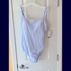 Striped one-piece swimsuit - NWT